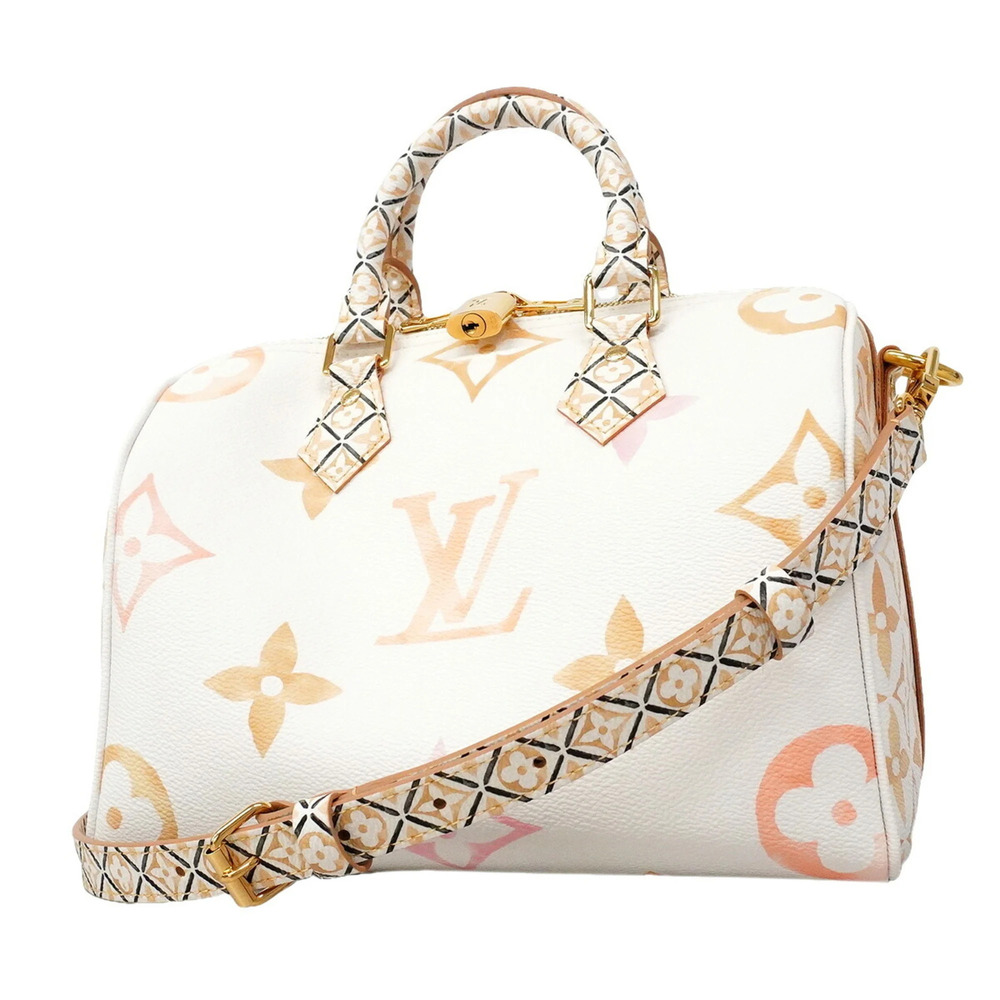 Louis Vuitton LV by the Pool Speedy Bandoulière 25 Handbag M22987 White Beige...